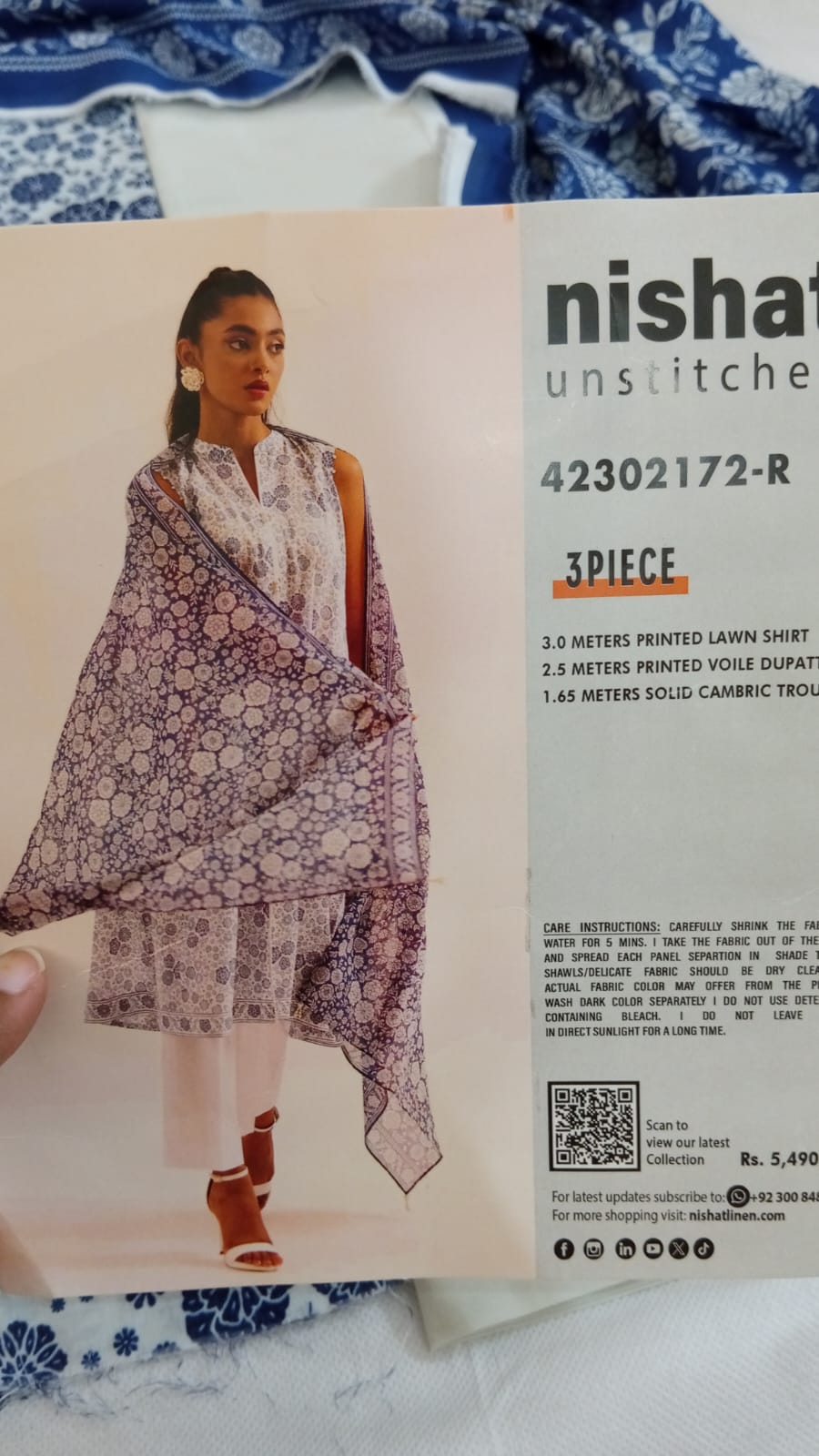 Nishat Three piece unstich suit