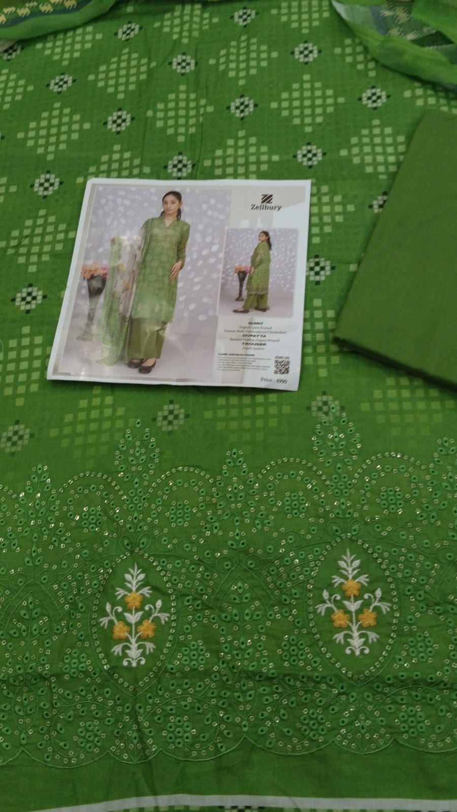 Zellbury Embroidered Three Piece Suit - Image 5